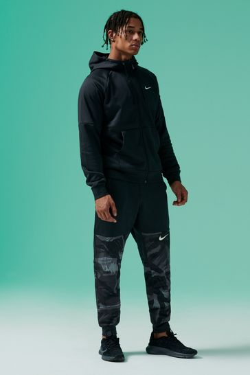 Nike black clearance and blue tracksuit