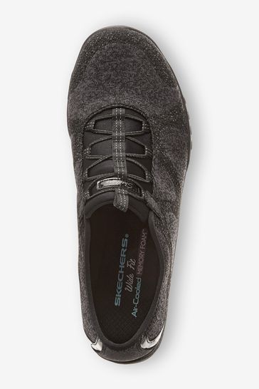 Buy Skechers Black Breathe Easy Wide Fit Opportuknity Womens