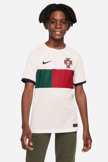 Nike White Blank Portugal Away Stadium Football Shirt