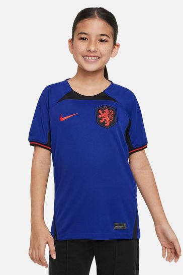 Nike Blue Netherlands Away Stadium Football Shirt