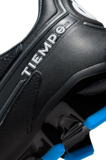 Buy Nike Black Tiempo Legend 9 Pro Firm Ground Football Boots from