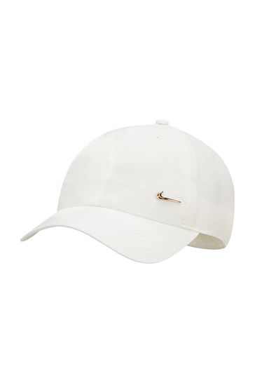 Nike White Essential Adult Metal Swoosh Cap