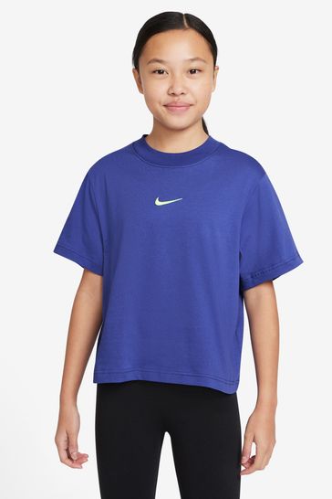 Nike Purple Oversized Essentials Boxy T-Shirt