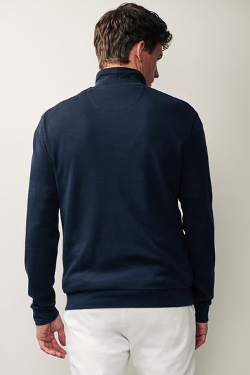 Blue long sleeve sweater on sale