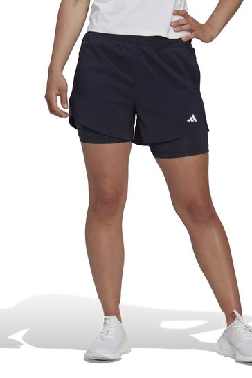 adidas Blue 2-In-1 Womens Shorts