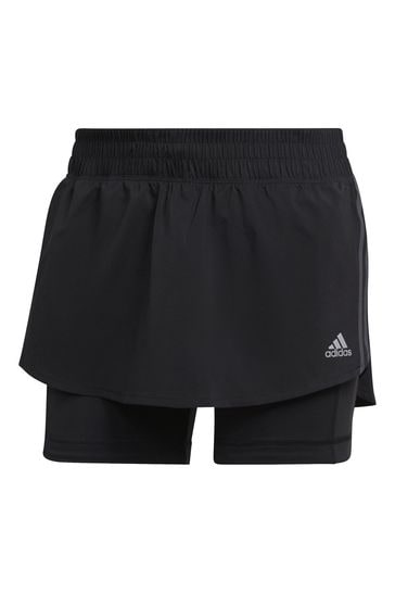Black best sale running skort
