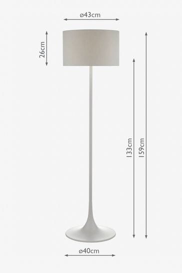 Dar Lighting Brass Dar Floor Lamp With Shade