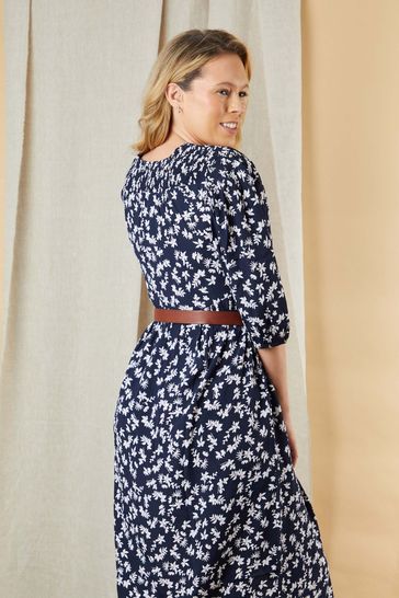 Buy Lakeland Leather Blue Lucy Button Through Dress from Next