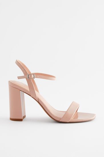 Buy Nude Forever Comfort Block Simple Sandals from Next Netherlands