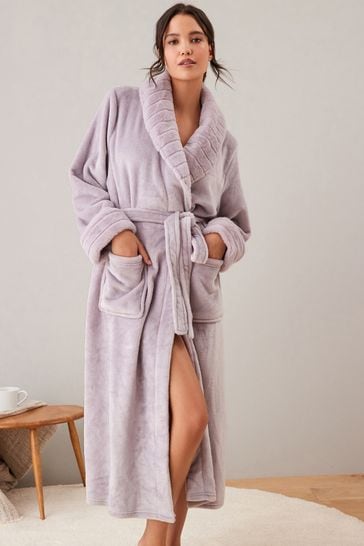 Buy Lilac Supersoft Dressing Gown from Next Luxembourg