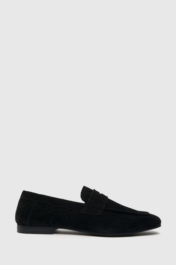 All black suede loafers hotsell