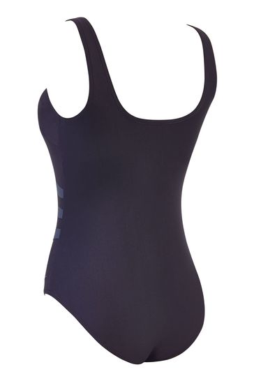 Zoggs black mesh swimsuit new arrivals