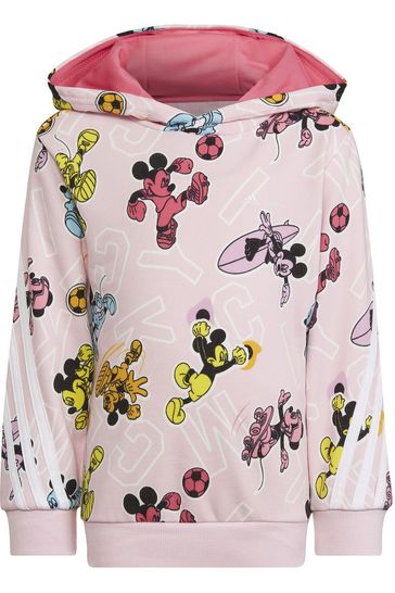 adidas x Disney Pink Mickey Mouse Hoodie