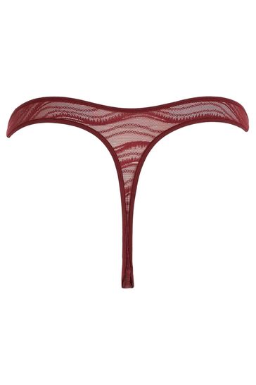 Calvin klein top red lace thong
