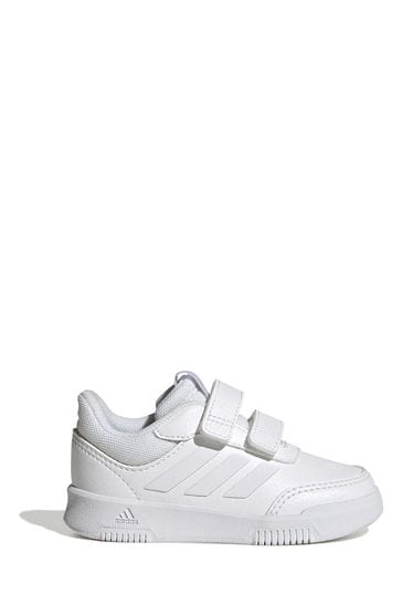 adidas White Tensaur Sport Training Hook and Loop Infants Trainers