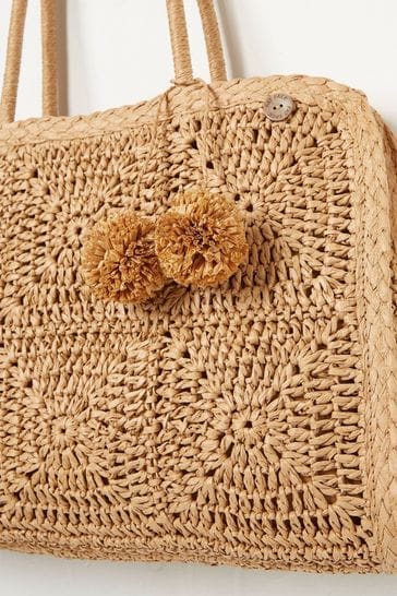 Buy FatFace Natural Straw Bag from Next Slovakia