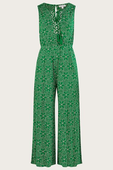 Next green geo jumpsuit 2025