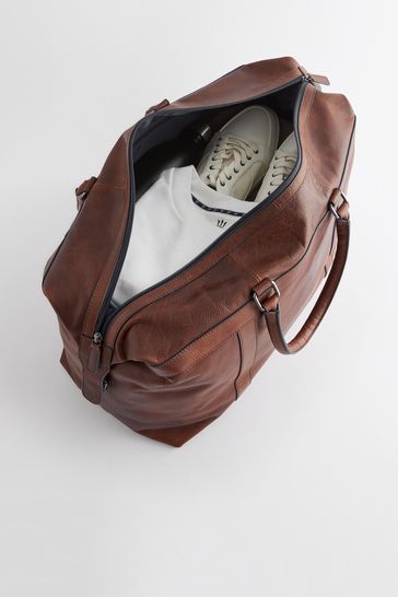 Next online leather holdall