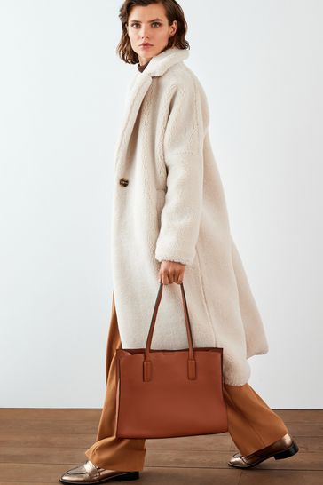 Next cream teddy coat online