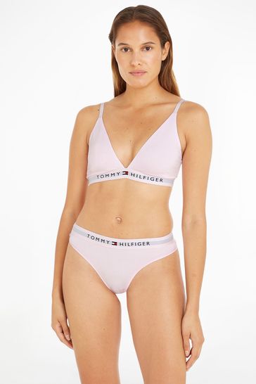 Tommy Hilfiger Pink Unlined Triangle Bra