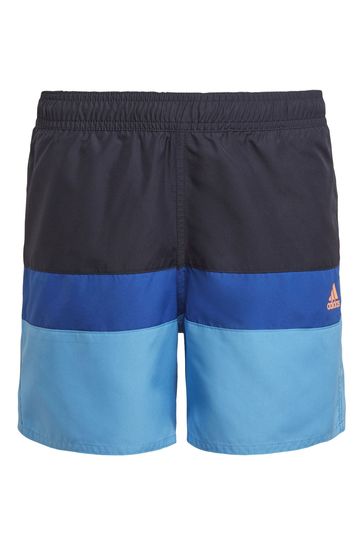 adidas Blue Junior Colorblock Swim Shorts
