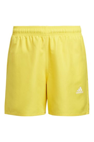 adidas Yellow Classic Badge Of Sports Swim Shorts