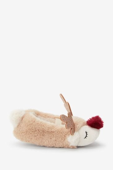 Next reindeer best sale slippers