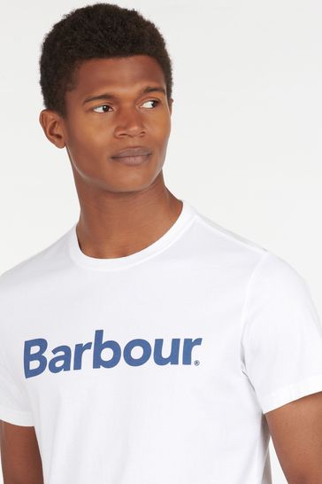 Barbour® White Logo T-Shirt