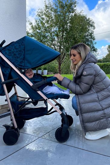 My babiie navy deals and rose gold stroller