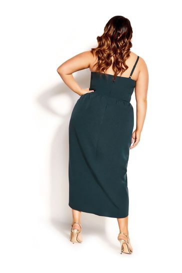 City chic green dress hot sale