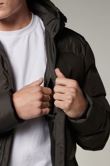 Next black puffer coat online
