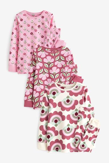 Buy Retro Print 100 Cotton Pyjamas 3 Packs 9mths 12yrs from the Laura Ashley online shop