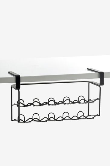 Black Moderna Wire Under Shelf Spice Rack