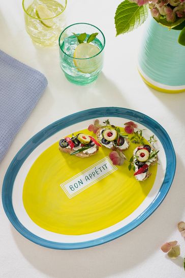 Teal Blue Bon Appétit Platter