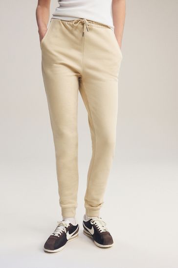 Buy Neutral Soft Cotton Blend Basic Jersey Joggers from Next Bahrain