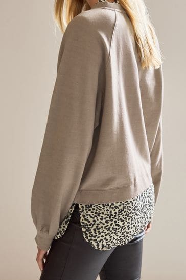 Layered look sweatshirts shop