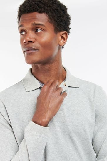 Barbour long sleeve deals sports polo shirt