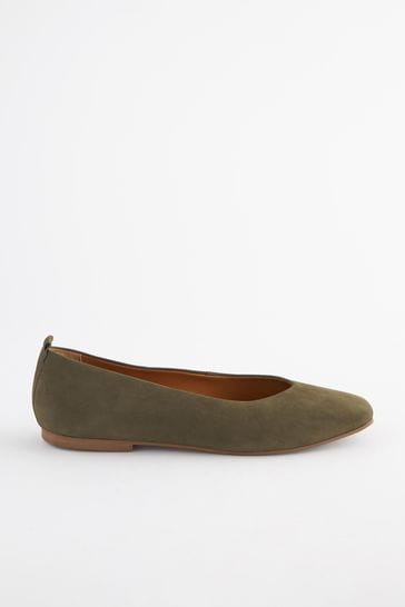 Khaki flat shoes sales