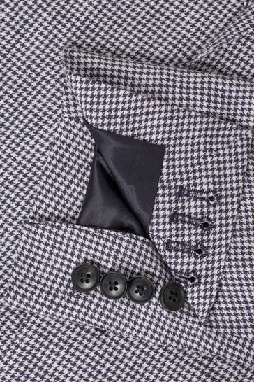 Dogtooth suit deals with navy jacket