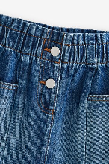Buy Mid Blue Denim Paperbag Waist Skirt 3 16yrs from Next Luxembourg