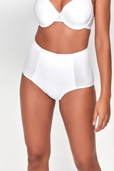 Anya Madsen White Control High Waisted Full Coverage Briefs 2 Pack