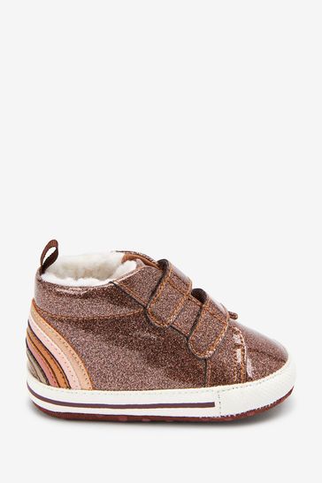 Buy Rose Gold Glitter Warm Lined Baby Boots 0 24mths from Next