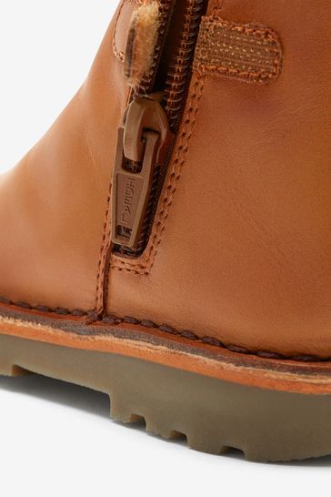 Brown wide fit chelsea boots outlet