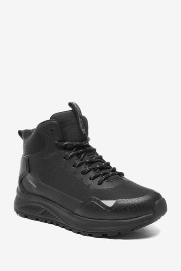 Black waterproof walking boots sale