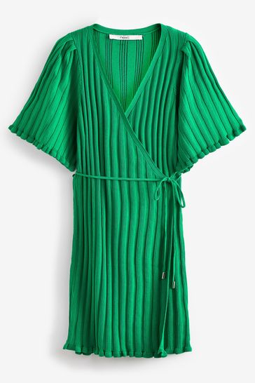 Half sleeve new arrivals wrap dress