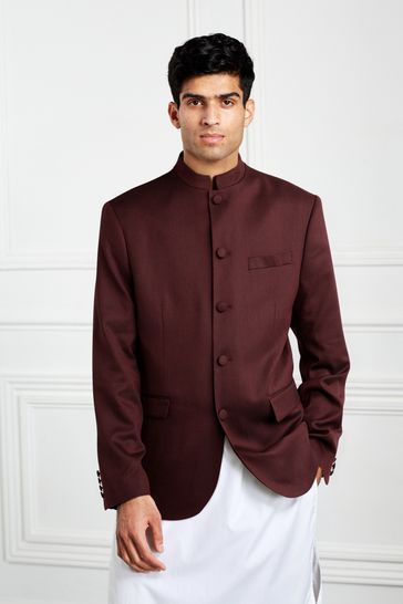 High collar suit jacket shop