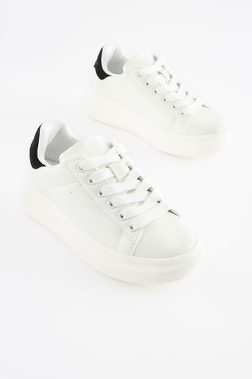 Ladies white hotsell lace up shoes
