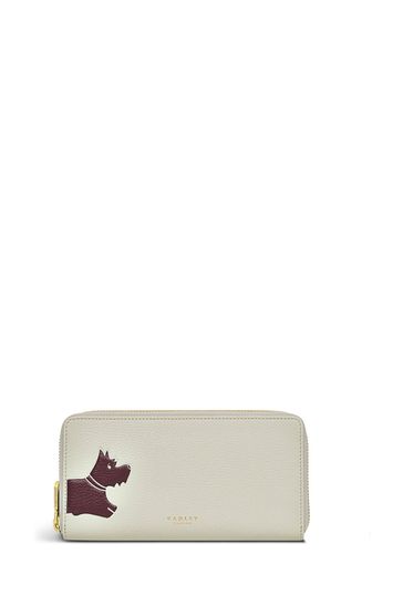 Buy Radley London Grey Stamp Large Zip Around Matinee Purse from