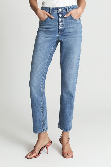 Buy Reiss Bailey High Rise Straight Leg 