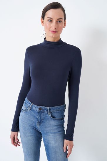 Blue polo neck deals